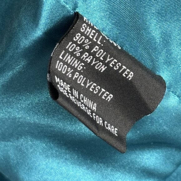 Pamela McCoy Jacket Size 2XL Turquoise Women Coat Jacket - Picture 7 of 12